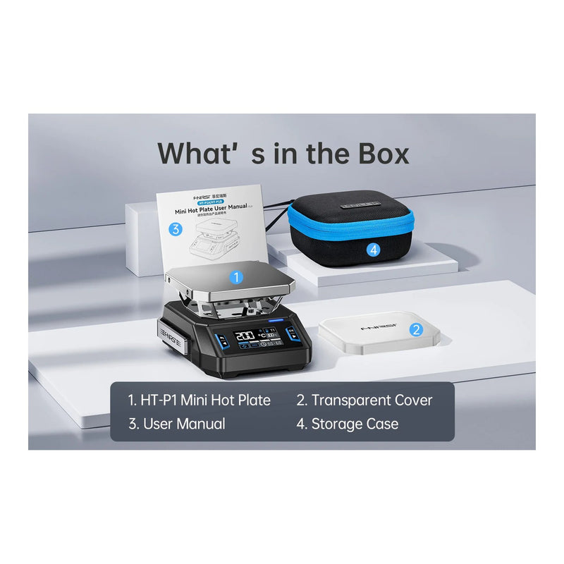 Load image into Gallery viewer, FNIRSI HT-P1A Mini Hot Plate Dual Mode Reflow &amp; Heating Station 150W Standard Set
