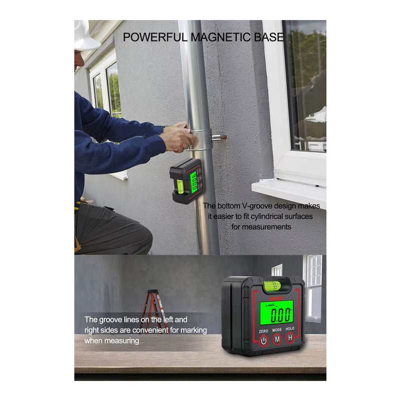 Load image into Gallery viewer, GVDA GD450M 360 Degree Digital Angle Gauge with Magnetic Base
