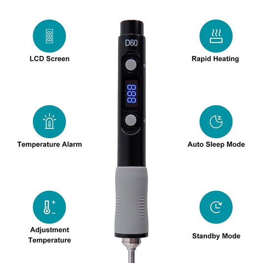 SEQURE D60B Pro Portable Mini Constant Temperature Electric Soldering Iron