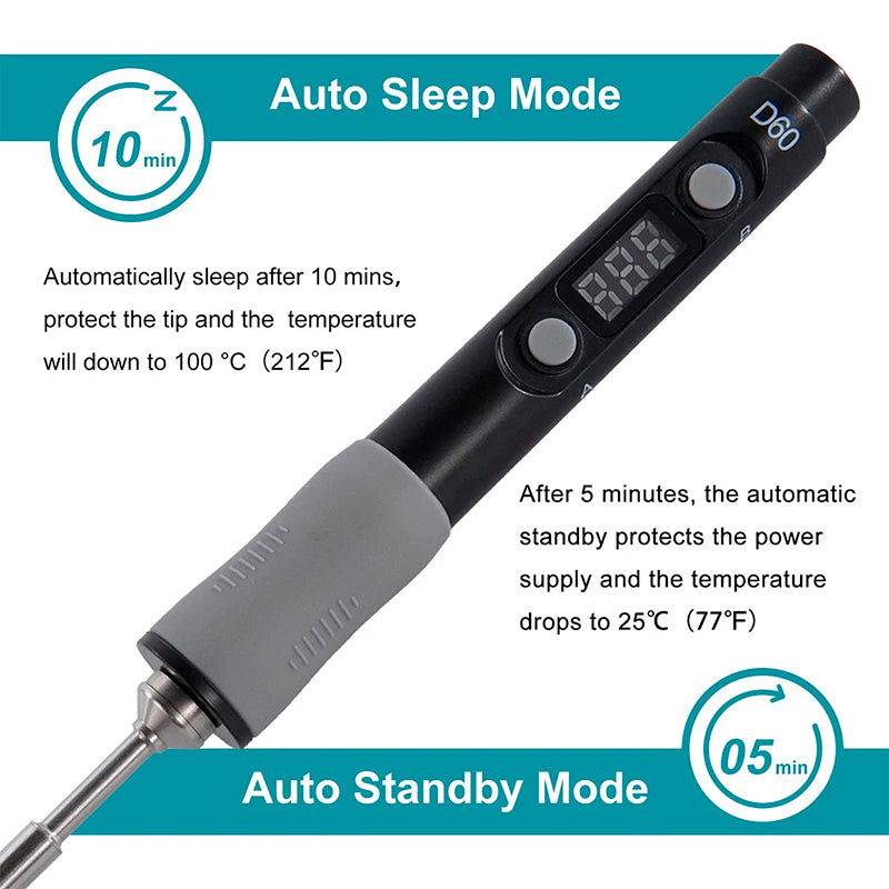 Load image into Gallery viewer, SEQURE D60B Pro Portable Mini Constant Temperature Electric Soldering Iron
