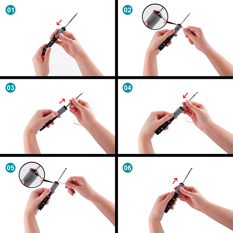 Load image into Gallery viewer, SEQURE D60B Pro Portable Mini Constant Temperature Electric Soldering Iron
