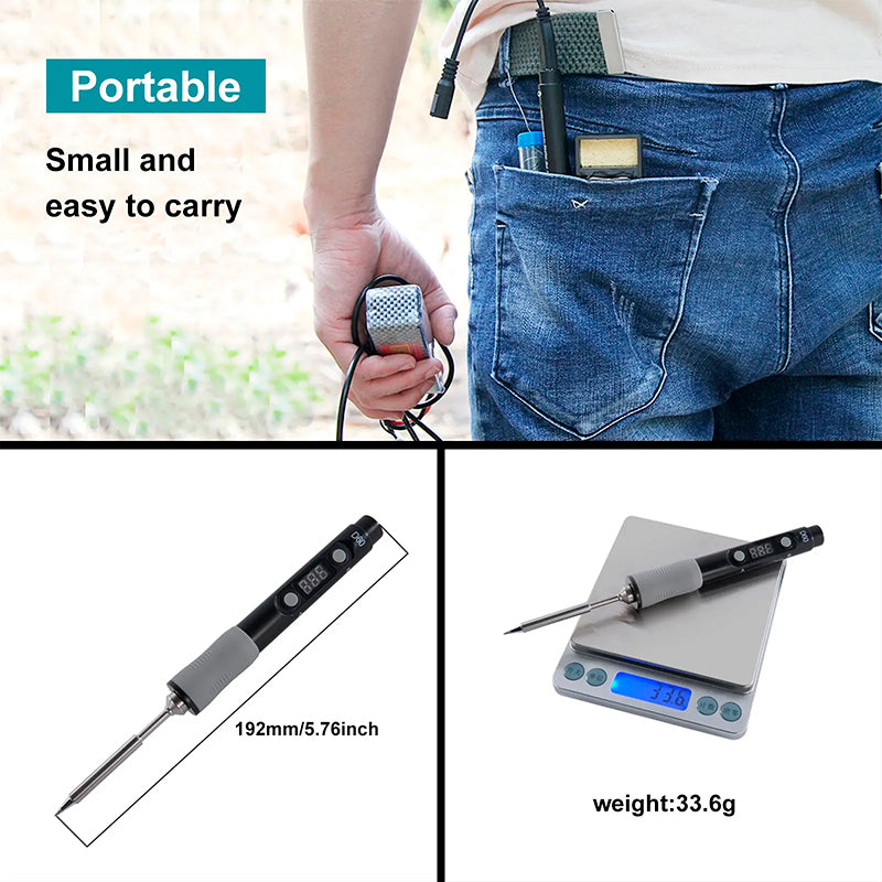 Load image into Gallery viewer, SEQURE D60B Pro Portable Mini Constant Temperature Electric Soldering Iron
