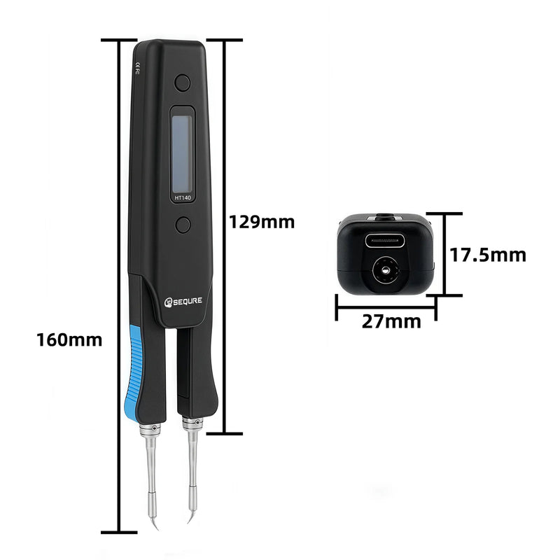 Load image into Gallery viewer, SEQURE HT140 2-IN-1 Hot Tweezers and Soldering Iron
