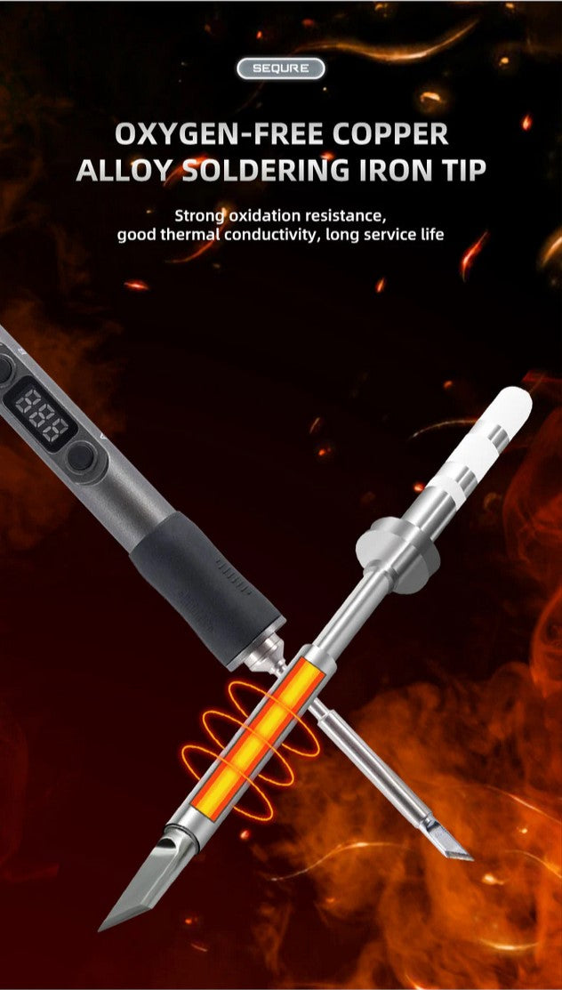 Load image into Gallery viewer, SEQURE D60B Pro Portable Mini Constant Temperature Electric Soldering Iron
