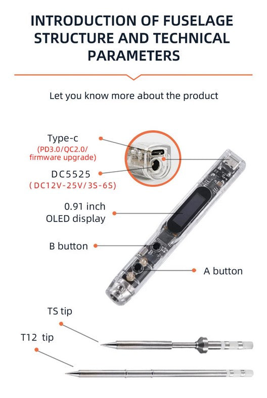 Load image into Gallery viewer, SEQURE SI012 Pro Intelligent OLED Electric Soldering Iron
