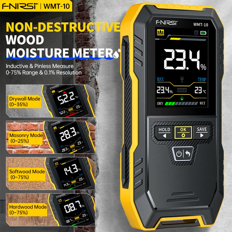 Load image into Gallery viewer, FNIRSI WMT-10 Inductive Wood Moisture Meter
