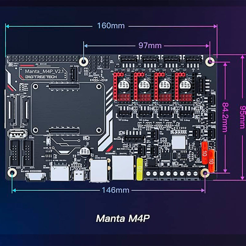 Load image into Gallery viewer, BIGTREETECH, MANTA Control Boards BIGTREETECH Manta M4P v2.2 - CODE(29) - 1020000419 - BIGTREETECH - AMPANOVA
