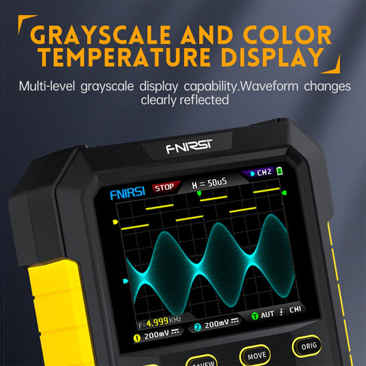 DPOX180H Handheld Dual Channel Digital Oscilloscope 180MHz Function Signal Generator Blue(3) - FN - DPOX180H - OSCP - BEU - Fnirsi - ALTWAYLAB