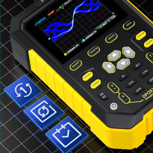 DPOX180H Handheld Dual Channel Digital Oscilloscope 180MHz Function Signal Generator Blue(6) - FN - DPOX180H - OSCP - BEU - Fnirsi - ALTWAYLAB