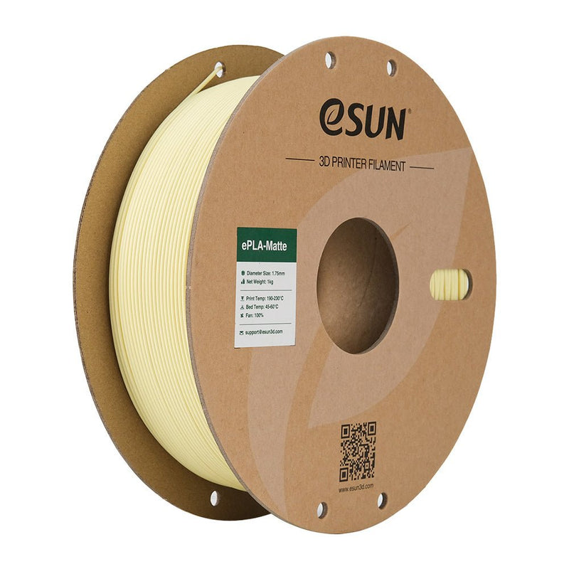 Load image into Gallery viewer, eSUN ePLA-Matte Filament, 1.75mm, 1000g, paper spool Almond Yellow(2) - ePLA-Matte-P175AY1 - ESUN - ALTWAYLAB
