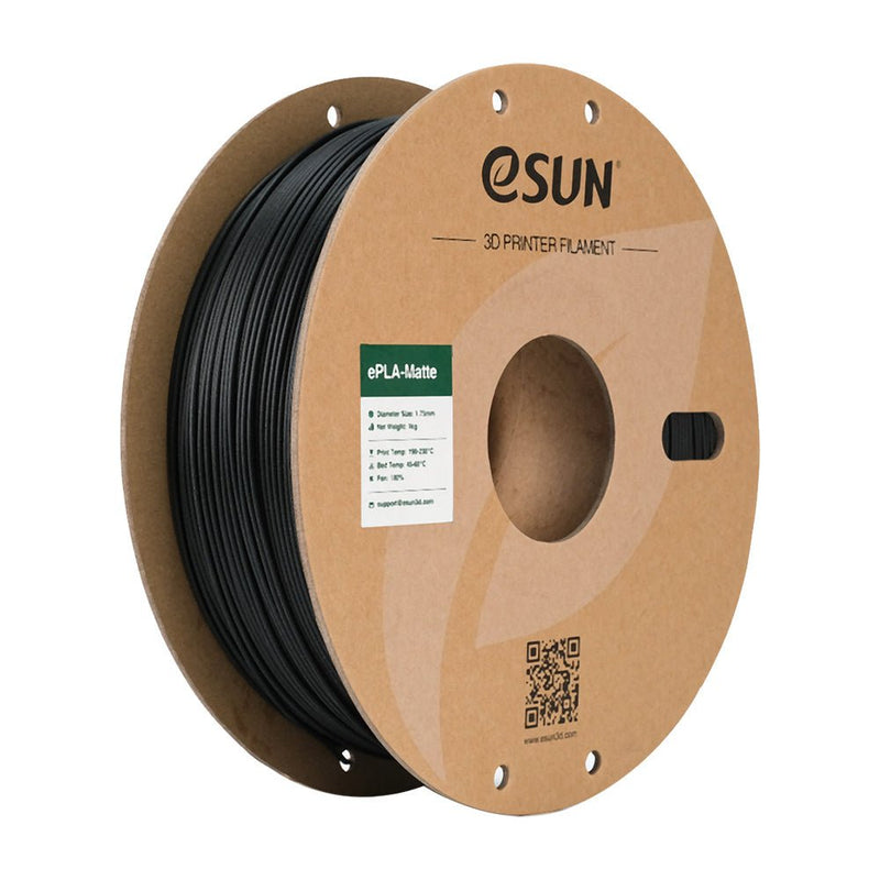 Load image into Gallery viewer, eSUN ePLA-Matte Filament, 1.75mm, 1000g, paper spool Deep Black(4) - ePLA-Matte-P175DB1 - ESUN - ALTWAYLAB
