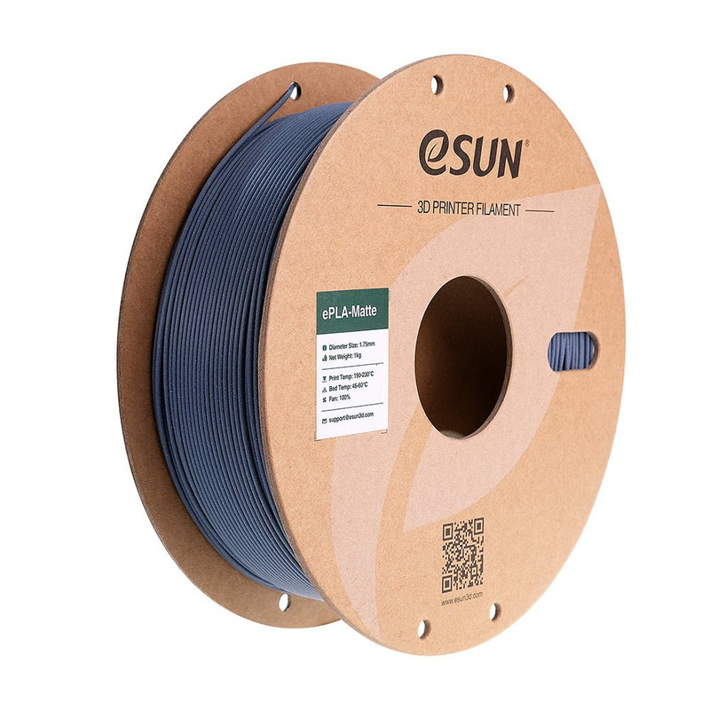 Load image into Gallery viewer, eSUN ePLA-Matte Filament, 1.75mm, 1000g, paper spool Dark Grey(3) - ePLA-Matte-P175DH1 - ESUN - ALTWAYLAB
