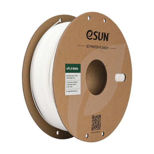 eSUN ePLA-Matte Filament, 1.75mm, 1000g, paper spool Milky White(9) - ePLA-Matte-P175MW1 - ESUN - ALTWAYLAB