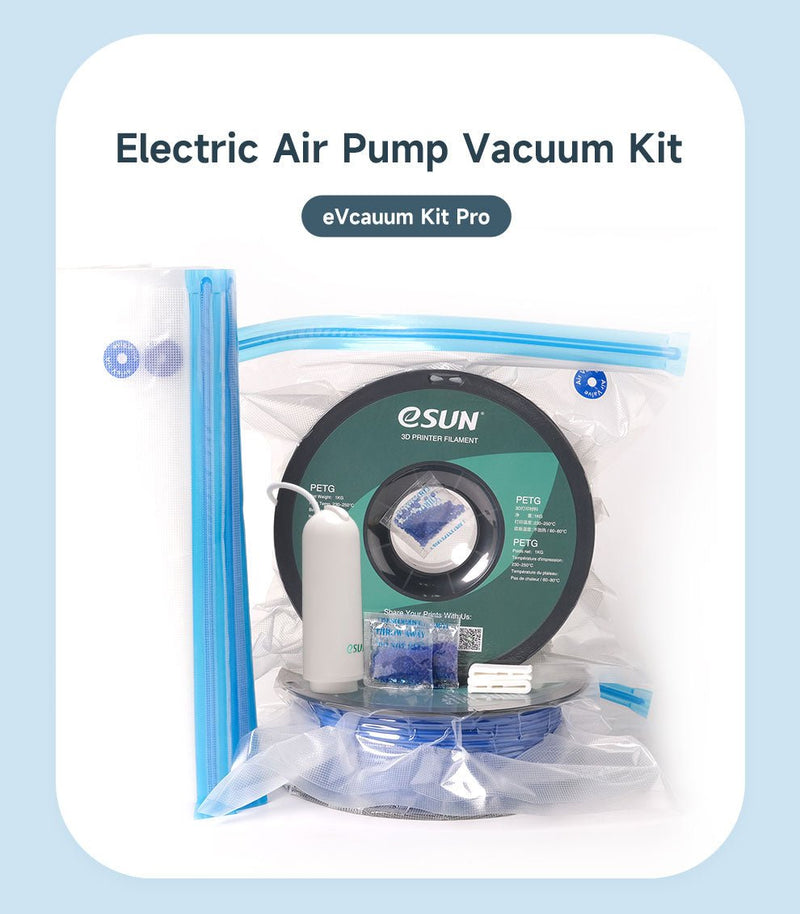 Load image into Gallery viewer, eSUN eVacuum Kit Pro – Filament Vacuum Storage Kit – 10 Bags, Pump – Filament Dryer (Image 1, 3d printing) – eSUN AMPANOVA
