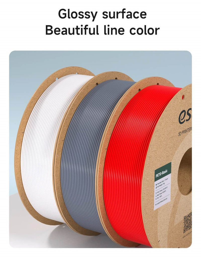 Load image into Gallery viewer, eSUN PETG - Basic Filament 1.75mm 1000g paper spool – (Image 2, petg filament) – eSUN AMPANOVA
