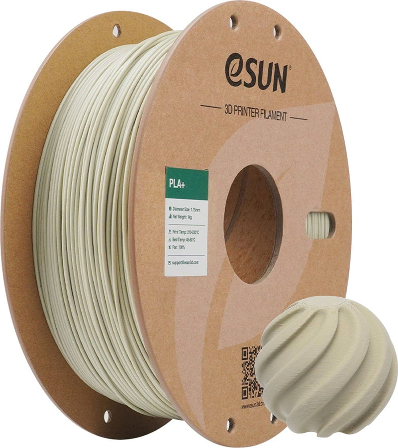 Load image into Gallery viewer, eSUN PLA+ Filament 1.75mm 1000g Light Khaki paper spool – (Image 1, ) – eSUN AMPANOVA
