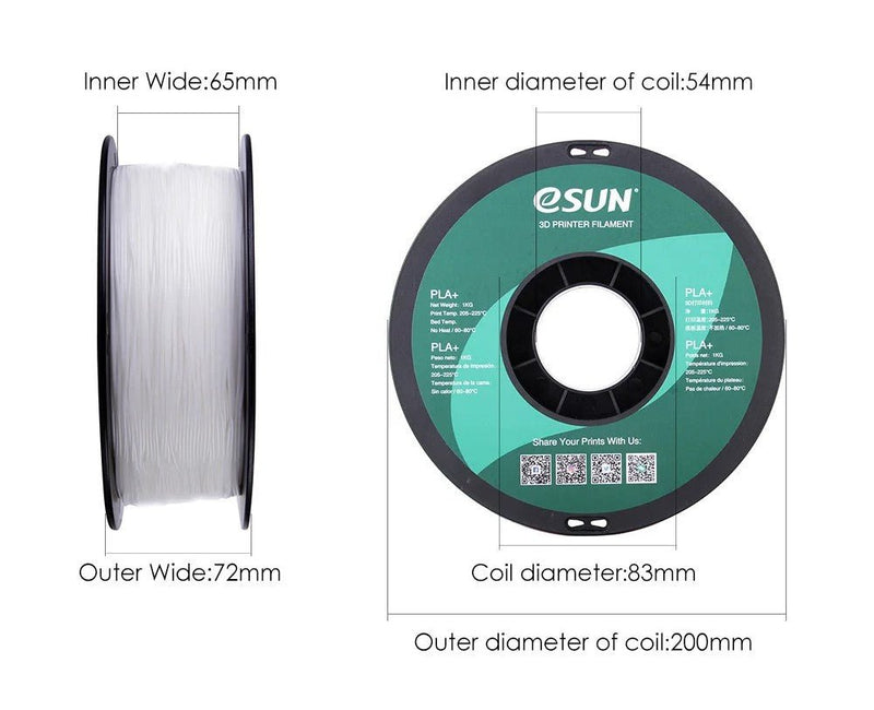 Load image into Gallery viewer, eSUN PLA+ Filament 1.75mm 1000g plastic spool – (Image 6, PLA+) – eSUN AMPANOVA
