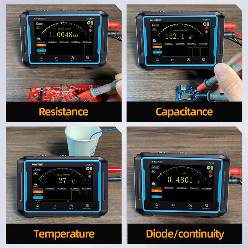 Load image into Gallery viewer, FNIRSI 2C53P 3 - in - 1 Dual Channel Tablet Oscilloscope Multimeter Function Generator (8) - FN - 2C53P - DCHTO - M - FG - FNIRSI - ALTWAYLAB
