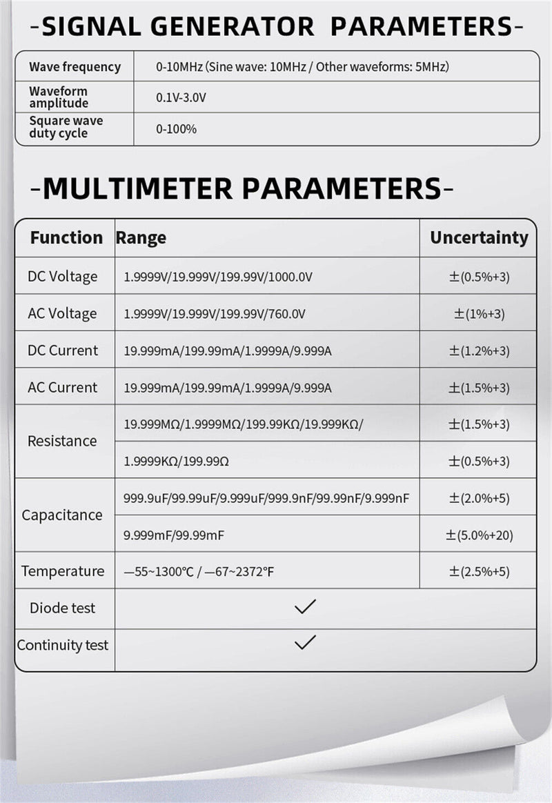 Load image into Gallery viewer, FNIRSI 2C53P 3 - in - 1 Dual Channel Tablet Oscilloscope Multimeter Function Generator (10) - FN - 2C53P - DCHTO - M - FG - FNIRSI - ALTWAYLAB
