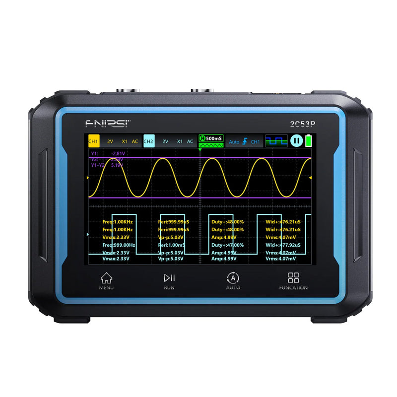 Load image into Gallery viewer, FNIRSI 2C53P 3 - in - 1 Dual Channel Tablet Oscilloscope Multimeter Function Generator (3) - FN - 2C53P - DCHTO - M - FG - FNIRSI - ALTWAYLAB
