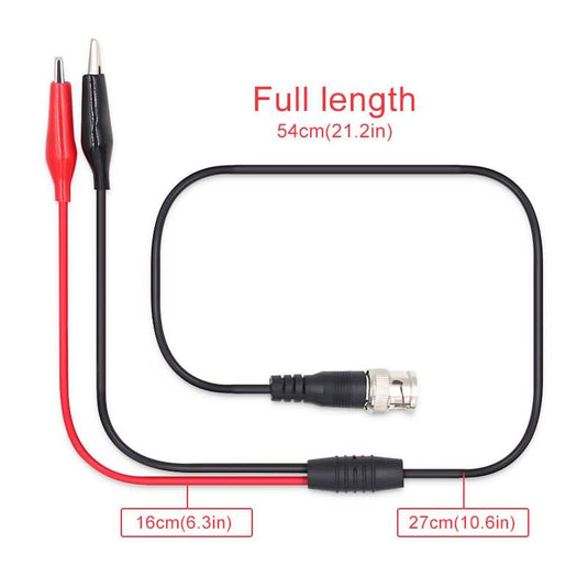 FNIRSI BNC Q9 Male Plug To Dual Alligator Clip Oscilloscope Test Probe (5) - FN - BNCQ9 - OSCP - PROBE - Fnirsi - ALTWAYLAB