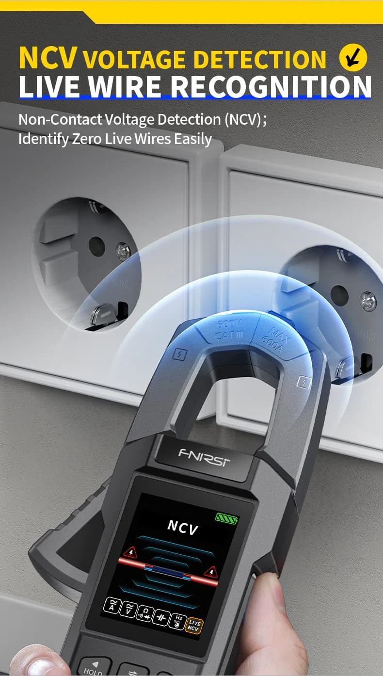 Load image into Gallery viewer, FNIRSI DMC - 100 High - Precision Intelligent Clamp Meter (11) - FN - DMC - 100 - CLM - FNIRSI - AMPANOVA
