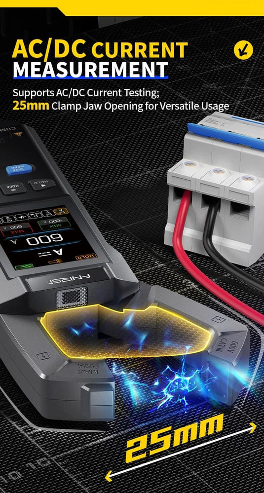 FNIRSI DMC - 100 High - Precision Intelligent Clamp Meter (3) - FN - DMC - 100 - CLM - FNIRSI - AMPANOVA
