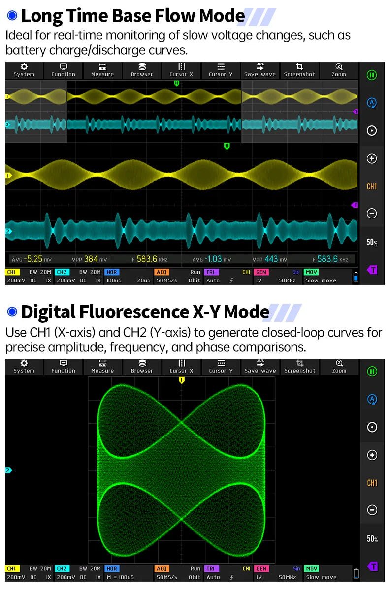 Load image into Gallery viewer, FNIRSI DPOS350P 4 - IN - 1 350MHz 1GSPS Tablet Oscilloscope (12) - FN - DPOS - 350P - TO - FNIRSI - AMPANOVA
