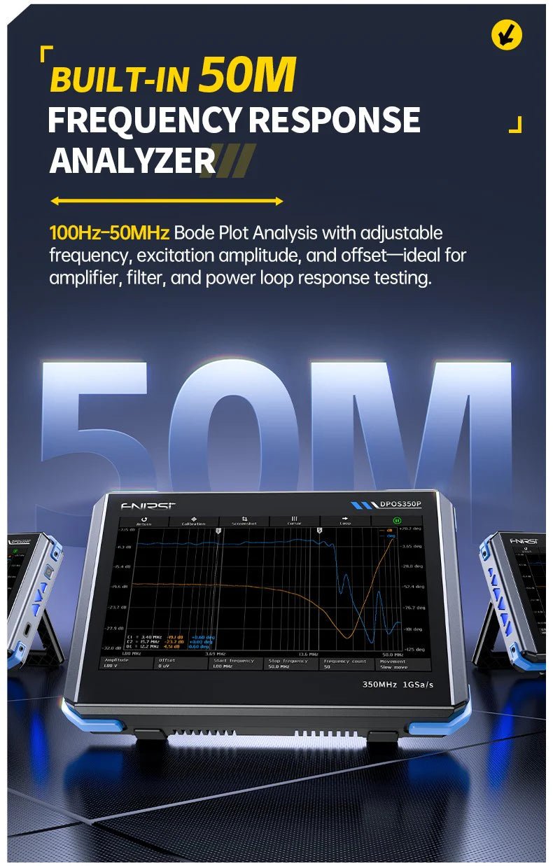 Load image into Gallery viewer, FNIRSI DPOS350P 4 - IN - 1 350MHz 1GSPS Tablet Oscilloscope (9) - FN - DPOS - 350P - TO - FNIRSI - AMPANOVA
