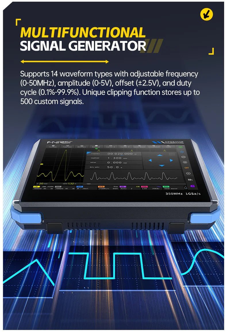 Load image into Gallery viewer, FNIRSI DPOS350P 4 - IN - 1 350MHz 1GSPS Tablet Oscilloscope (7) - FN - DPOS - 350P - TO - FNIRSI - AMPANOVA
