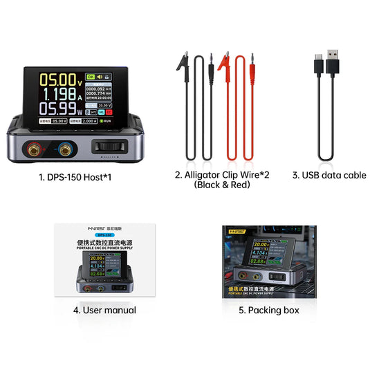 FNIRSI DPS - 150 Programmable Mini Portable DC Power Supply Standard(8) - FN - DPS150 - PDC - PS - FNIRSI - ALTWAYLAB