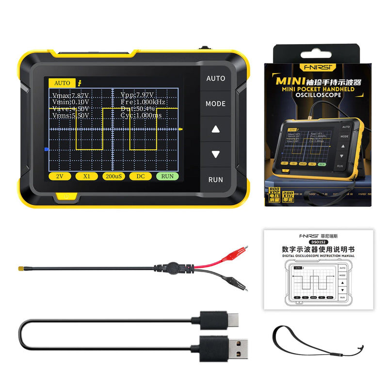 Load image into Gallery viewer, FNIRSI DSO - 152 2.8&quot; Mini Pocket Handheld Digital DSO Oscilloscope FNIRSI DSO - 152 / Standard(11) - SKU FN - DSO - 152 - MP - HDO - ST - FNIRSI - ALTWAYLAB
