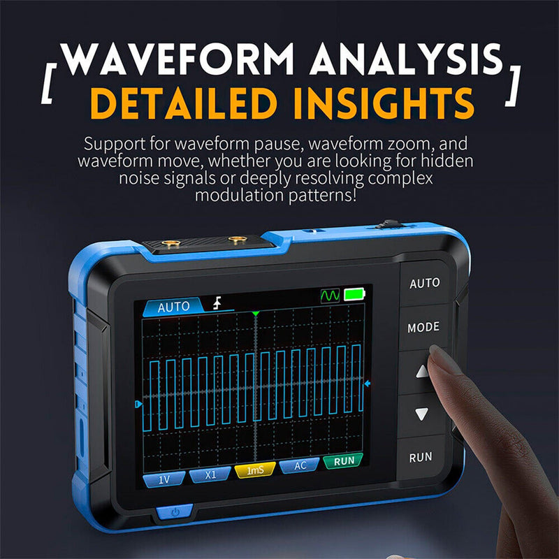 Load image into Gallery viewer, FNIRSI DSO - 153 2 - IN - 1 Mini Digital Oscilloscope Waveform Generator FNIRSI DSO - 153 / Standard(3) - FN - DSO - 153 - MDO - ST - FNIRSI - ALTWAYLAB
