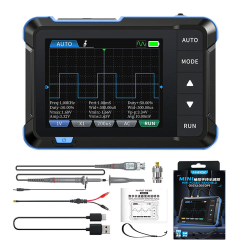 Fnirsi DSO - 153 Portable Oscilloscope + FNIRSI P6100 Oscilloscope Probe DC - 6MHz DC - 100MHz Scope Clip Probe (1) - FN - DSO - 153 - MDO - ST_FN - P6100 - OSCP - PROBE - FNIRSI - AMPANOVA