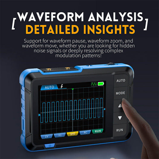 Fnirsi DSO - 153 Portable Oscilloscope + FNIRSI P6100 Oscilloscope Probe DC - 6MHz DC - 100MHz Scope Clip Probe (3) - FN - DSO - 153 - MDO - ST_FN - P6100 - OSCP - PROBE - FNIRSI - AMPANOVA