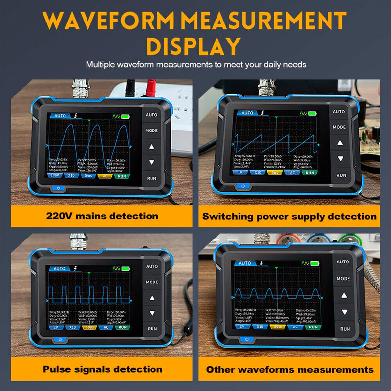 Load image into Gallery viewer, Fnirsi DSO - 153 Portable Oscilloscope + FNIRSI P6100 Oscilloscope Probe DC - 6MHz DC - 100MHz Scope Clip Probe (10) - FN - DSO - 153 - MDO - ST_FN - P6100 - OSCP - PROBE - FNIRSI - AMPANOVA

