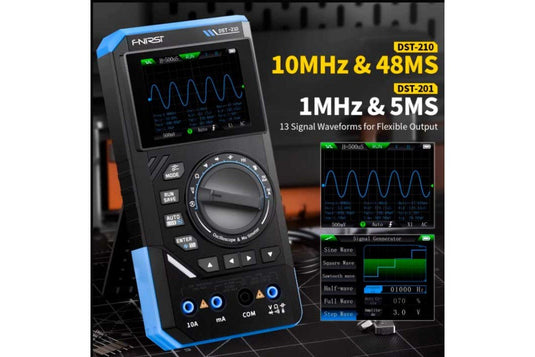 FNIRSI DST - 201 Portable Digital Oscilloscope with DMM & DDS Signal Generator – (Image 3, ) – FNIRSI AMPANOVA