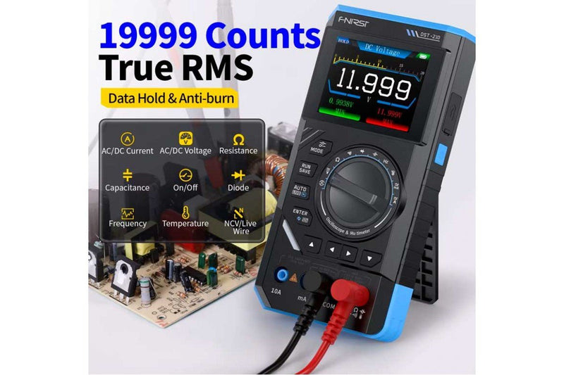 Load image into Gallery viewer, FNIRSI DST - 201 Portable Digital Oscilloscope with DMM &amp; DDS Signal Generator – (Image 2, ) – FNIRSI AMPANOVA
