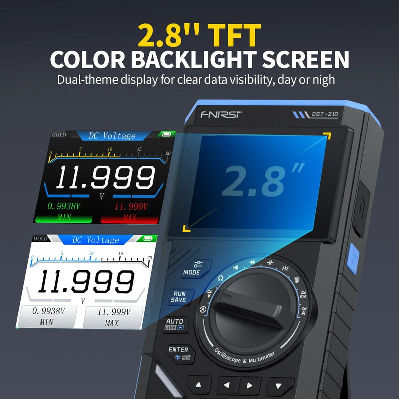 Load image into Gallery viewer, FNIRSI DST - 210 Handheld 3 - IN 1 Handheld Digital Oscilloscope Signal Generator (3) - FN - DST - 210 - DO - SG - FNIRSI - AMPANOVA
