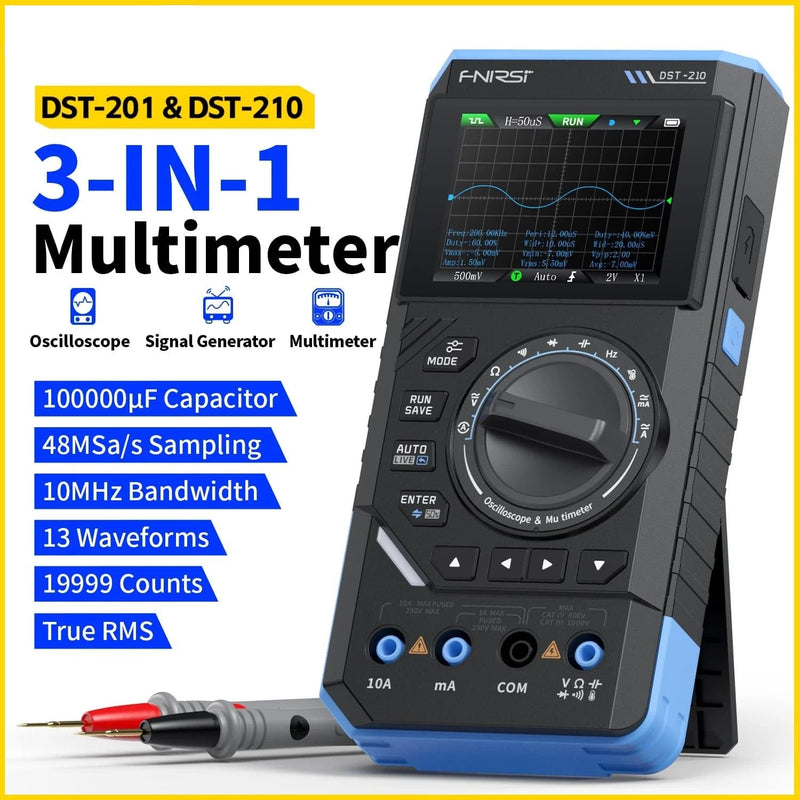 Load image into Gallery viewer, FNIRSI DST - 210 Handheld 3 - IN 1 Handheld Digital Oscilloscope Signal Generator (8) - FN - DST - 210 - DO - SG - FNIRSI - AMPANOVA
