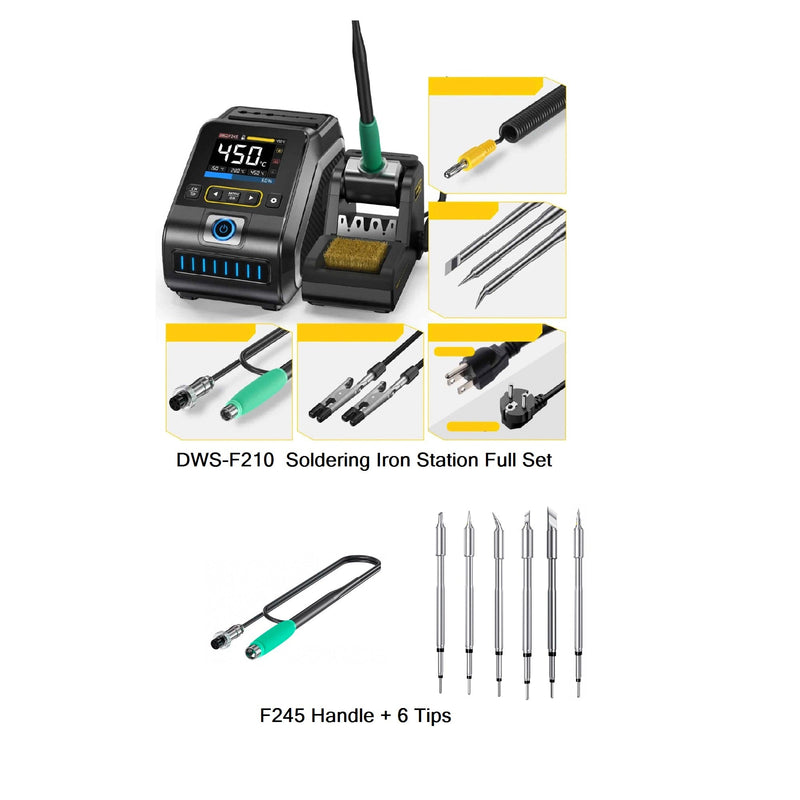 Load image into Gallery viewer, FNIRSI DWS-200 200W Soldering Iron Station Full Set 9 Tips – (Image 1, ) – FNIRSI AMPANOVA
