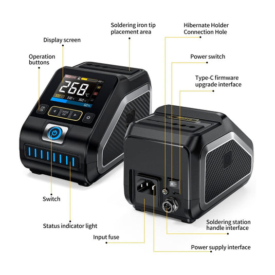 FNIRSI DWS-200 200W Soldering Iron Station Full Set 9 Tips – (Image 7, ) – FNIRSI AMPANOVA