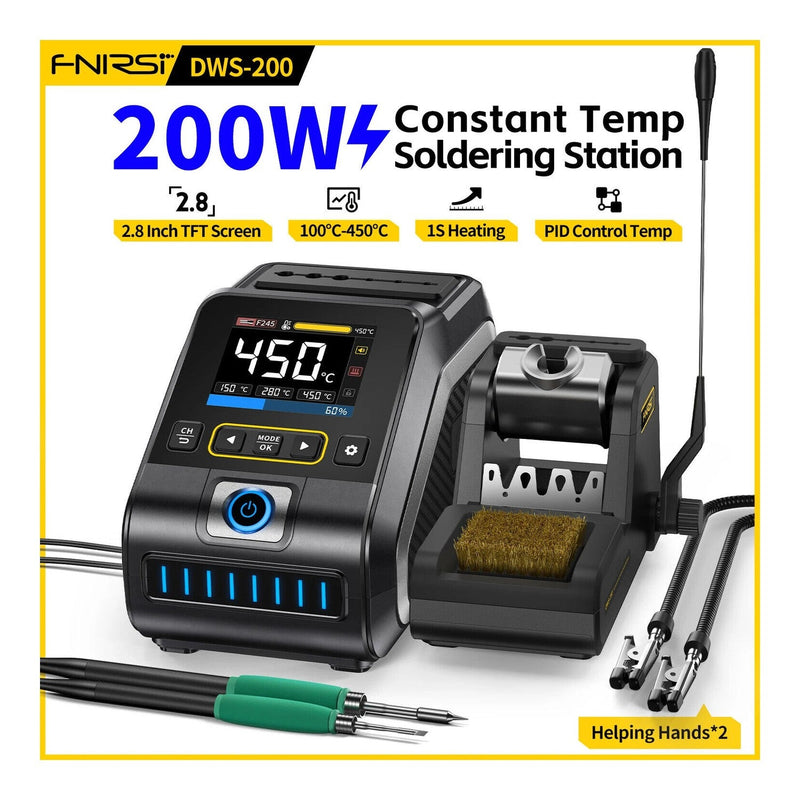Load image into Gallery viewer, FNIRSI DWS-200 200W Soldering Iron Station Full Set 9 Tips – (Image 3, ) – FNIRSI AMPANOVA

