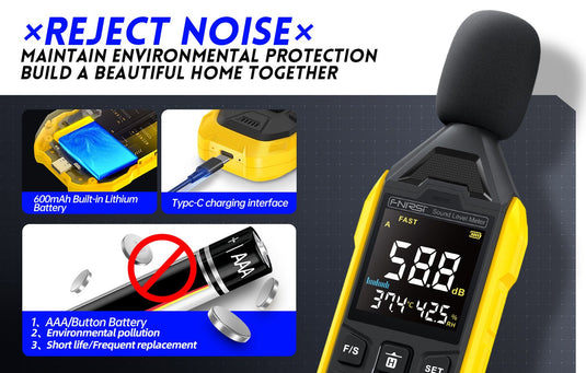 FNIRSI FDM01 High - precision Digital Noise Decibel Meter Blue(7) - FN - FDM01 - DHSLM - BU - Fnirsi - ALTWAYLAB