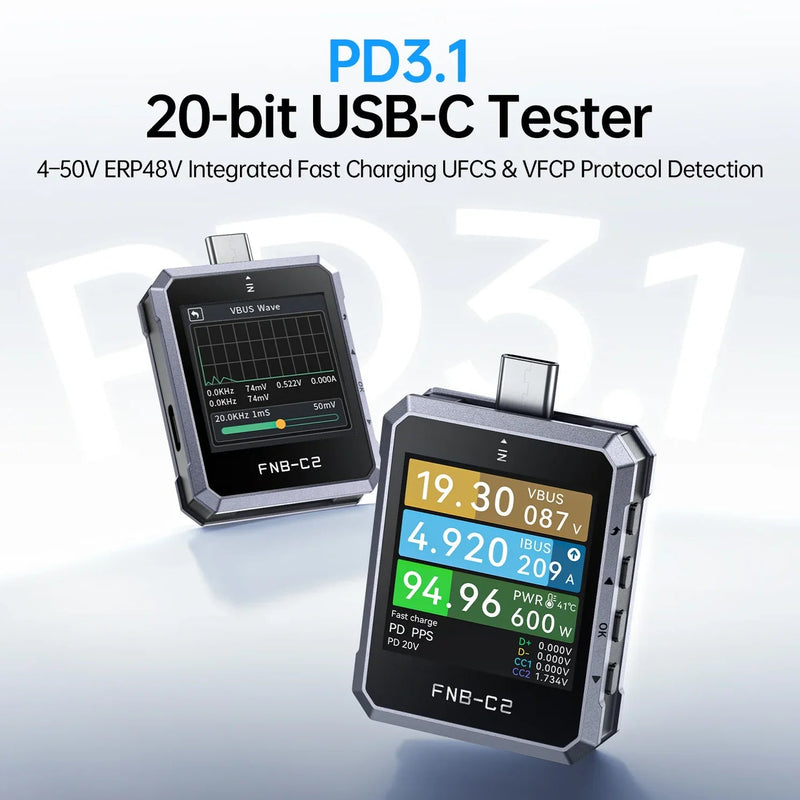 Load image into Gallery viewer, FNIRSI FNB-C2 USB Fast Charging Protocol Tester – (Image 3, ) – FNIRSI AMPANOVA
