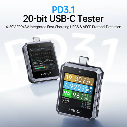 FNIRSI FNB-C2 USB Fast Charging Protocol Tester – (Image 3, ) – FNIRSI AMPANOVA
