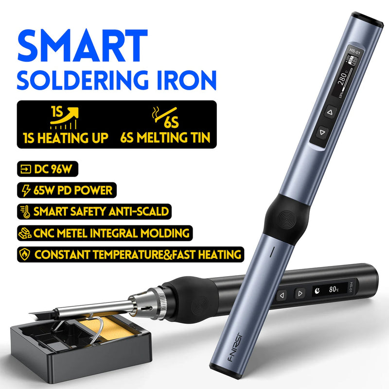 Load image into Gallery viewer, FNIRSI HS - 01 Smart Electric Soldering Iron HS01 - Host(1) - FN - HS01 - H - BU - Fnirsi - ALTWAYLAB
