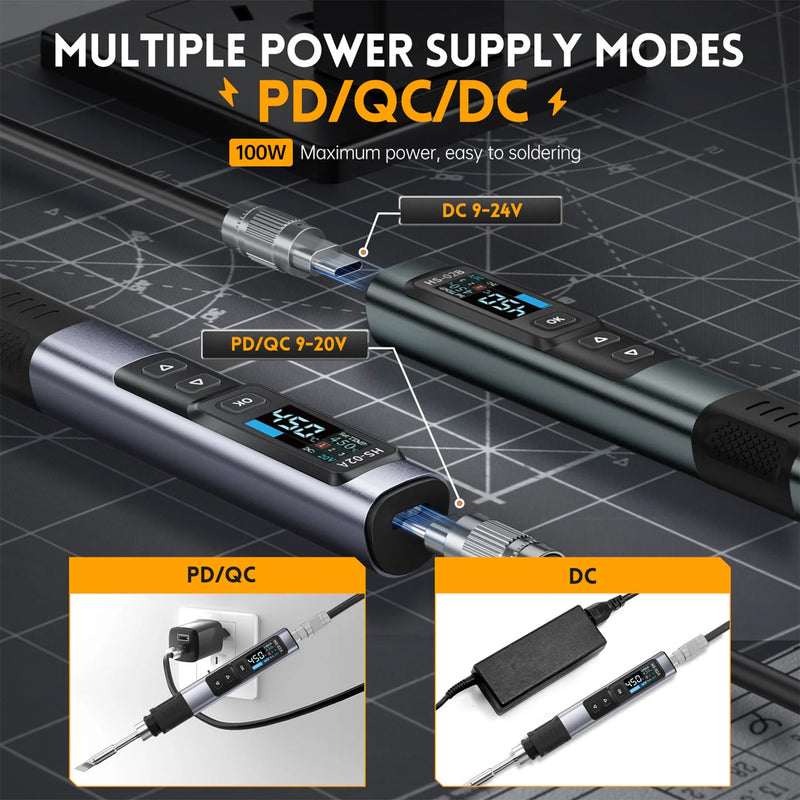 Load image into Gallery viewer, FNIRSI HS - 02 Intelligent Soldering Iron HS - 02A / Standard(4) - FNIRSI - ALTWAYLAB
