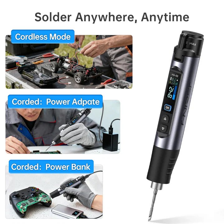 Load image into Gallery viewer, FNIRSI HS-03 Cordless Soldering Iron – (Image 9, ) – FNIRSI AMPANOVA
