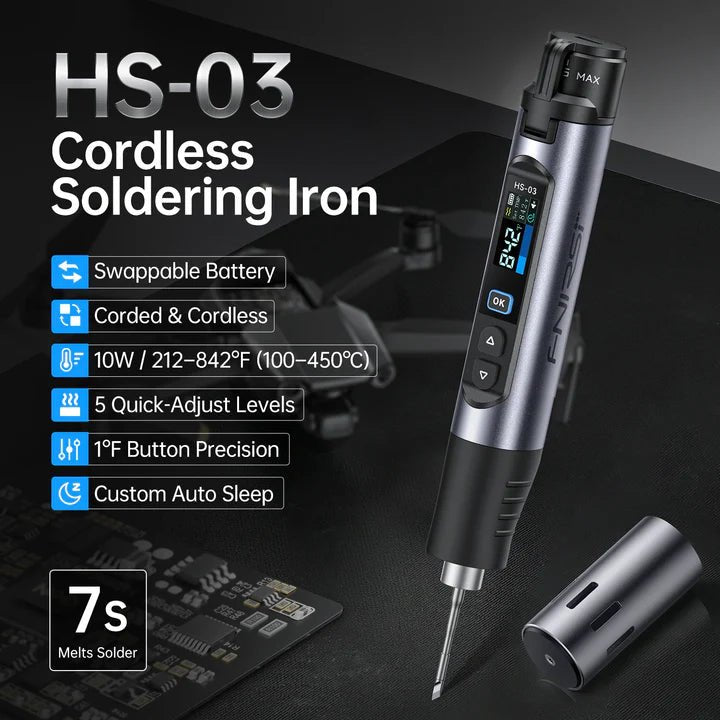 Load image into Gallery viewer, FNIRSI HS-03 Cordless Soldering Iron – (Image 7, ) – FNIRSI AMPANOVA
